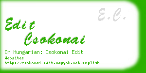 edit csokonai business card